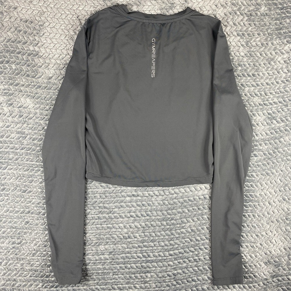 Gymreapers Women's Long Sleeve Performance Medium Obsidian Stretch Gym Fitness - Picture 3 of 9